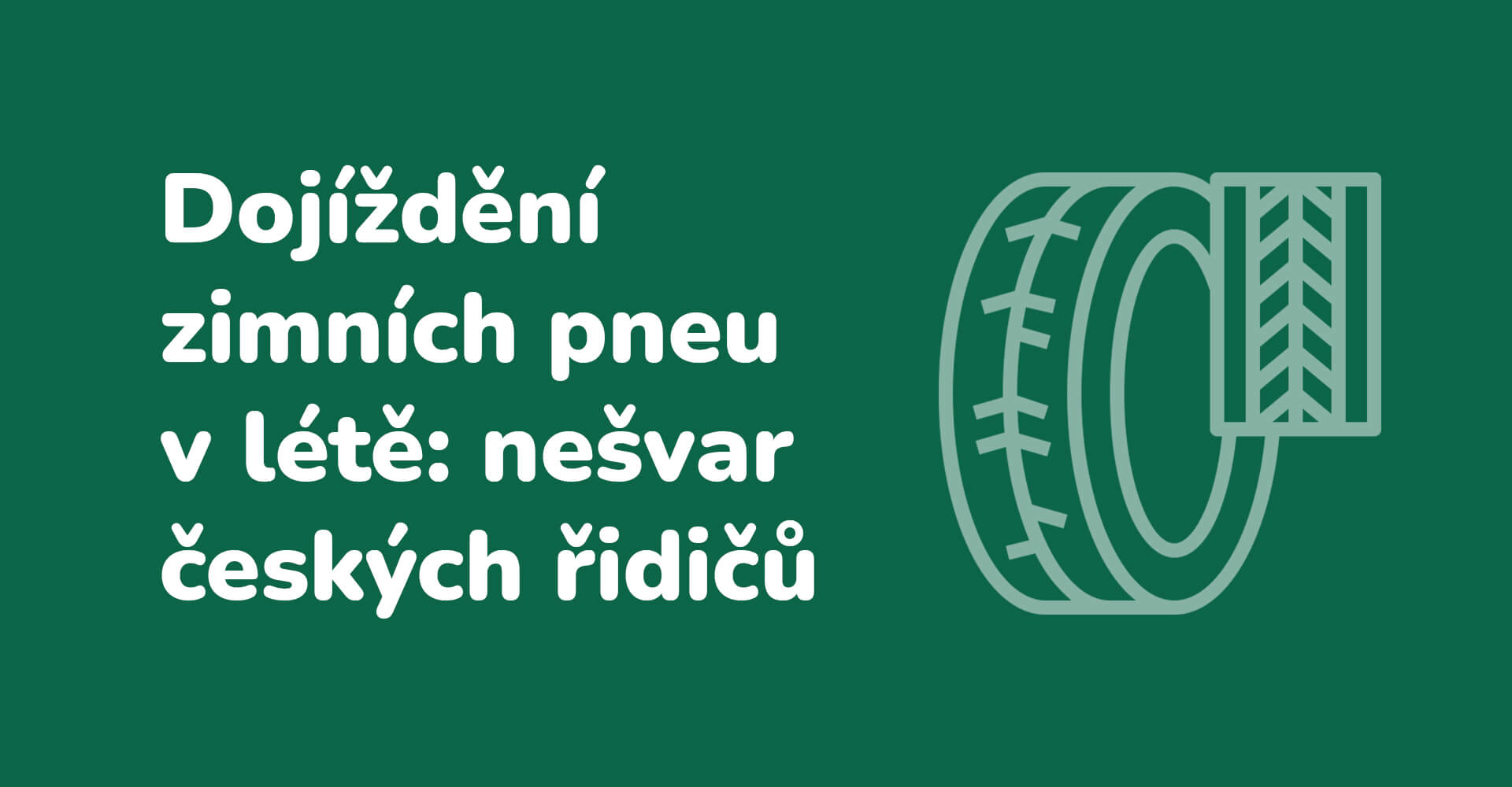 Dojíždění zimních pneumatik v létě: oblíbený nešvar českých řidičů