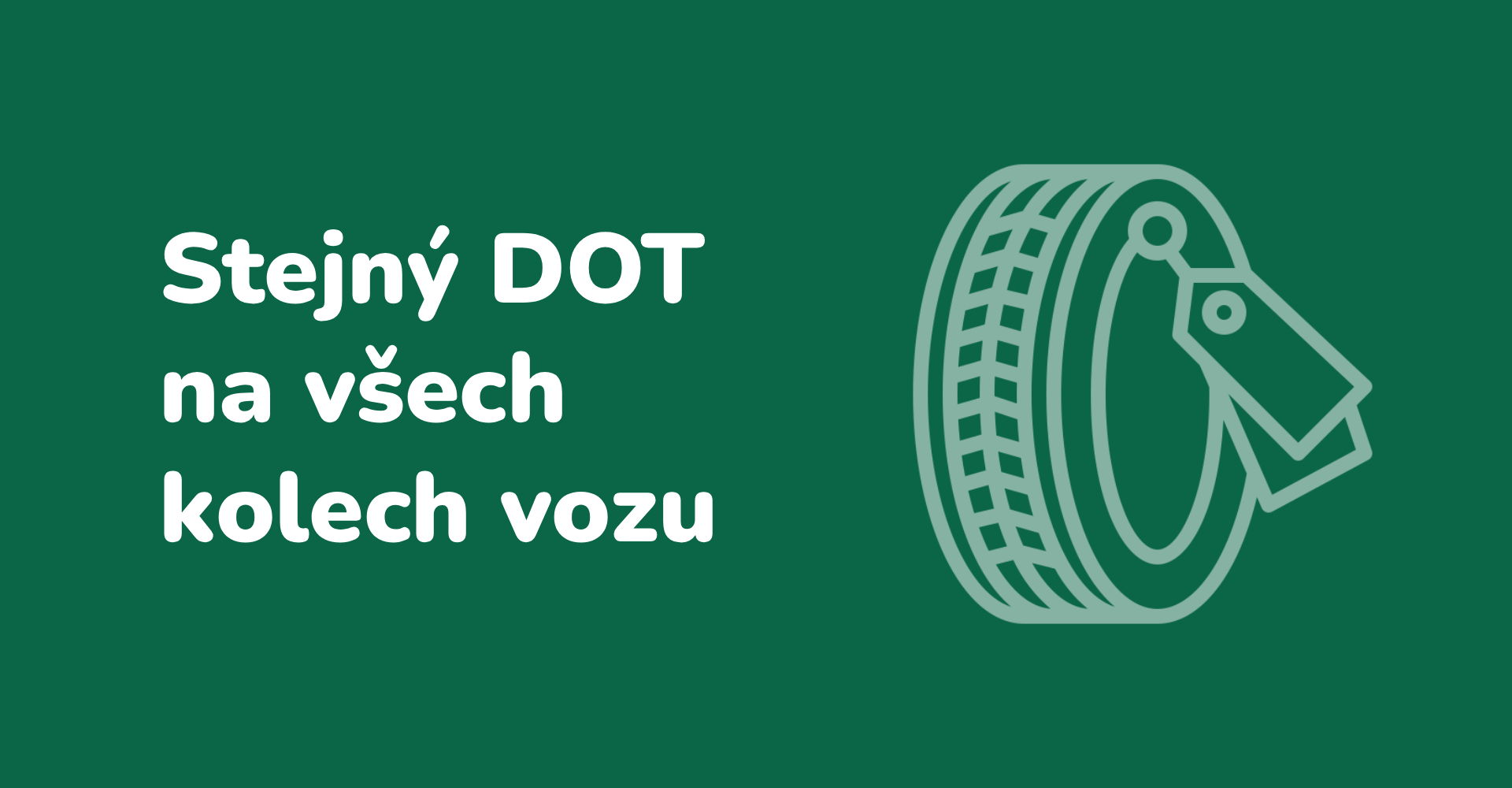 Stejný DOT na všech kolech vozidla