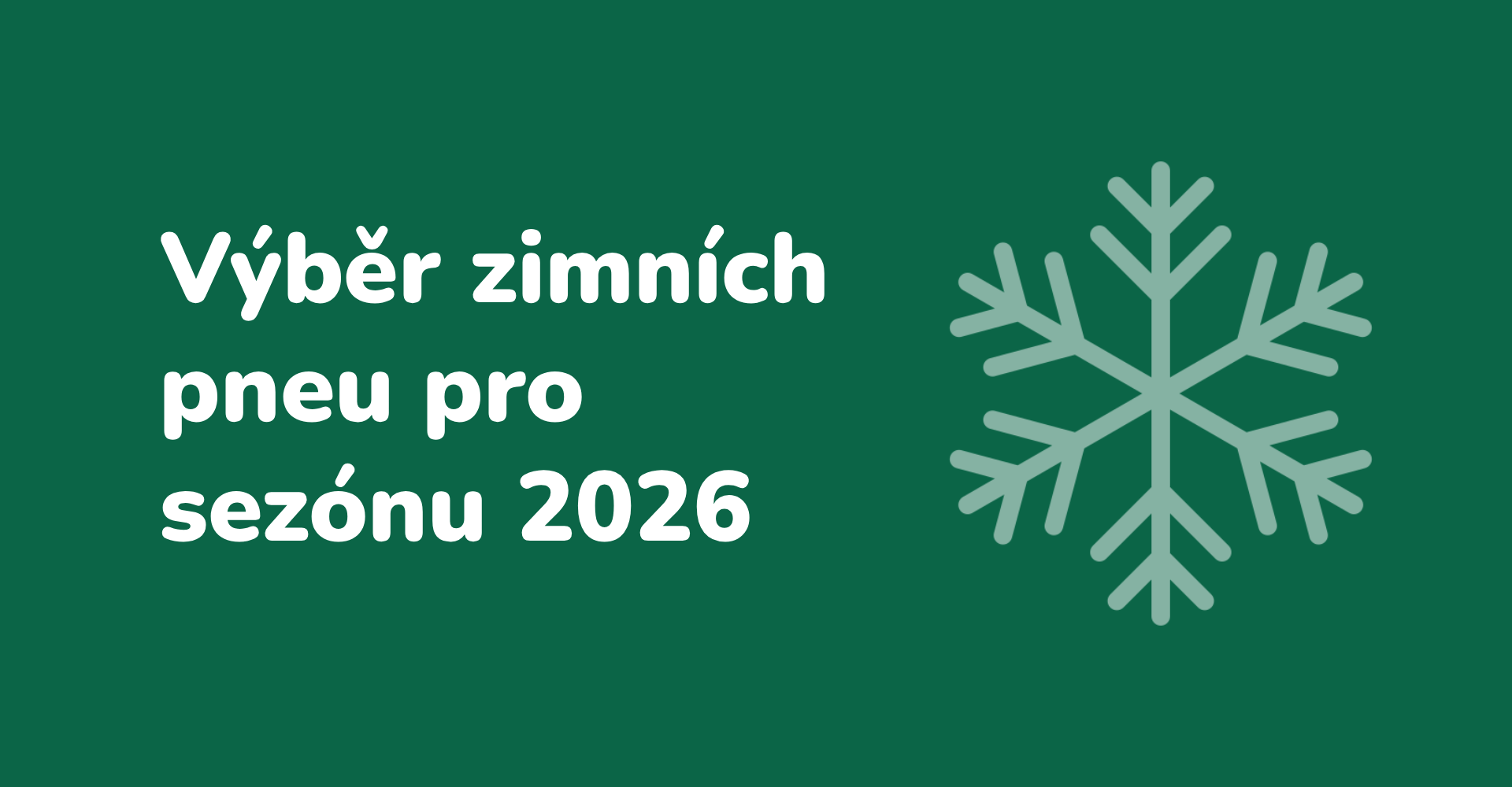 Výběr zimních pneumatik v roce 2026