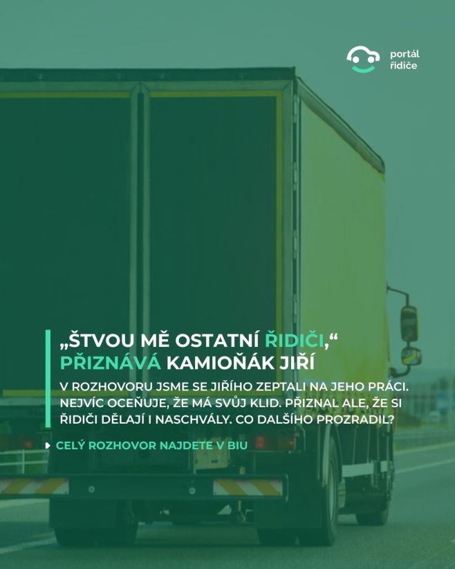 Jiří věděl, že bude jezdit kamionem už tak od 12 let. 👦Podle toho i koncipoval své vzdělání a další kariérní kroky. A dnes...