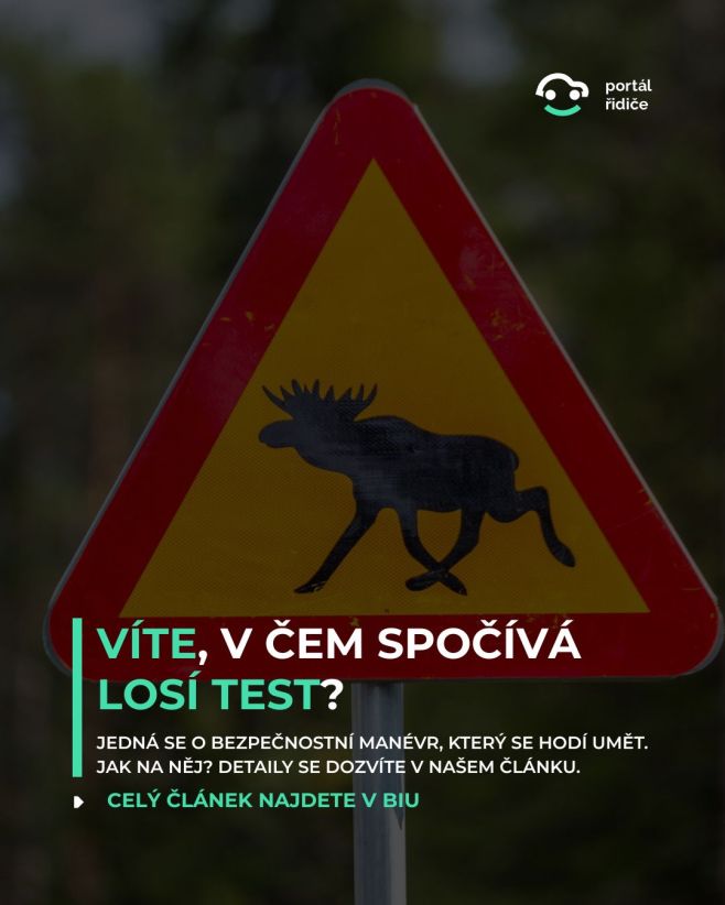 Víte, co je to losí test? Nejedná se o písemku, kdy vašim zkoušejícím bude los, ale o simulaci hrozící srážky se zvířetem....
